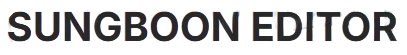 Sungboon Editor